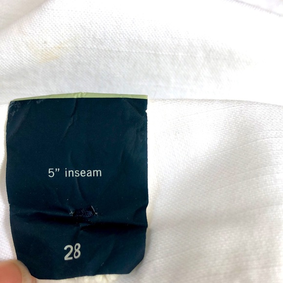 Abercrombie & Fitch White Twill Shorts Size 28 A & F - Picture 6 of 9